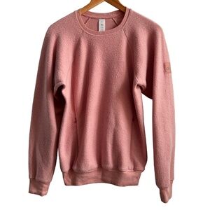 Alo Yoga | Inside Out Fleece Pullover | Zip Pockets | Dusty Pink | Size S